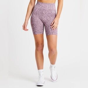 AYBL Mauve Zebra Print Bike Shorts